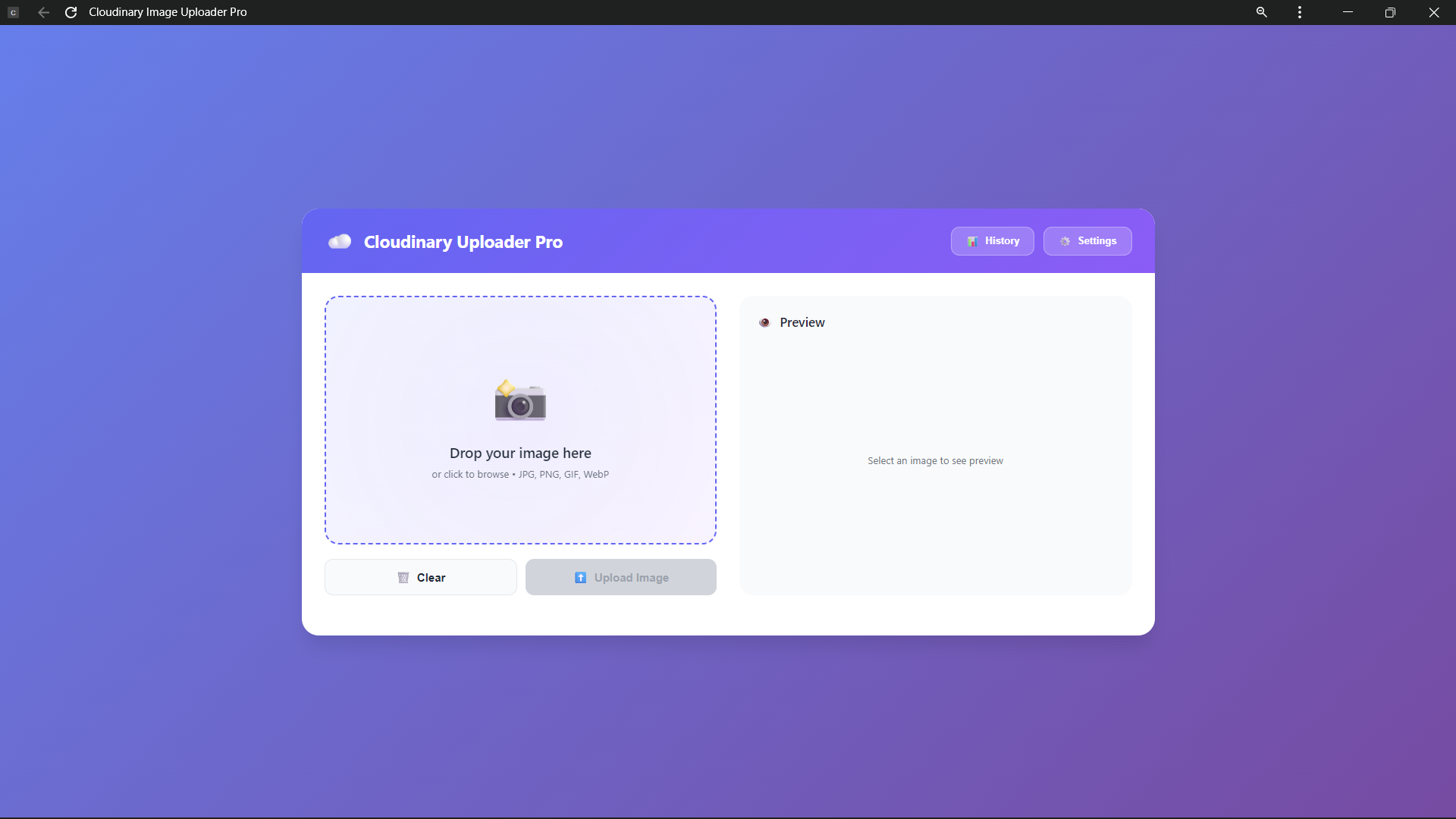 Cloudinary Image Uploader