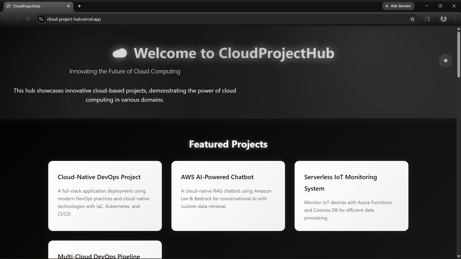 Cloud Project Hub